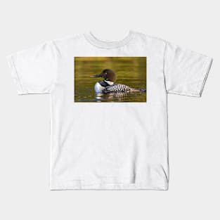 Evening Loon - Common Loon Kids T-Shirt